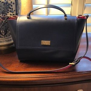 Kate Spade navy blue and pink bag/ handbag/ purse
